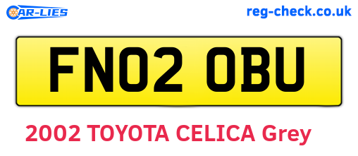 FN02OBU are the vehicle registration plates.