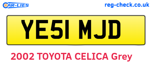 YE51MJD are the vehicle registration plates.