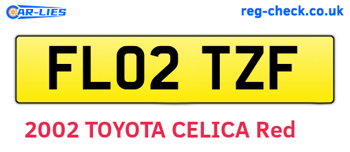 FL02TZF are the vehicle registration plates.