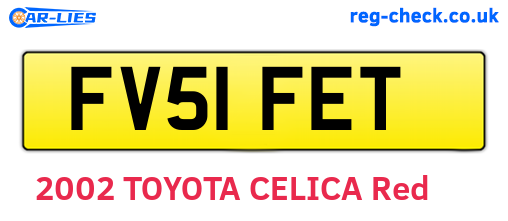 FV51FET are the vehicle registration plates.