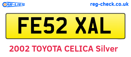 FE52XAL are the vehicle registration plates.