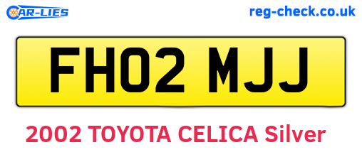 FH02MJJ are the vehicle registration plates.