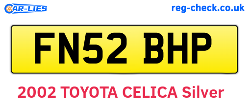 FN52BHP are the vehicle registration plates.