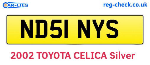 ND51NYS are the vehicle registration plates.