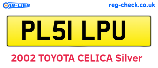 PL51LPU are the vehicle registration plates.