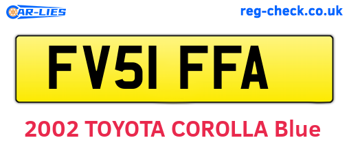 FV51FFA are the vehicle registration plates.
