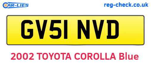 GV51NVD are the vehicle registration plates.