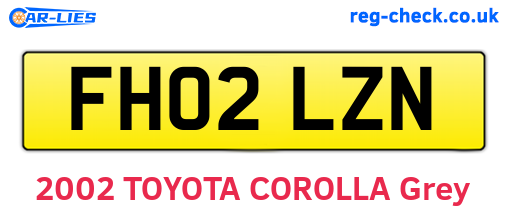 FH02LZN are the vehicle registration plates.