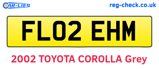 FL02EHM are the vehicle registration plates.