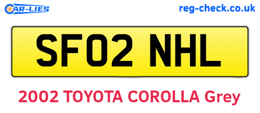 SF02NHL are the vehicle registration plates.