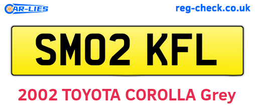 SM02KFL are the vehicle registration plates.