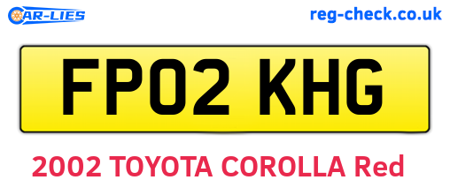 FP02KHG are the vehicle registration plates.