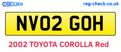 NV02GOH are the vehicle registration plates.