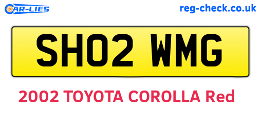 SH02WMG are the vehicle registration plates.