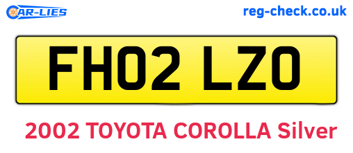 FH02LZO are the vehicle registration plates.