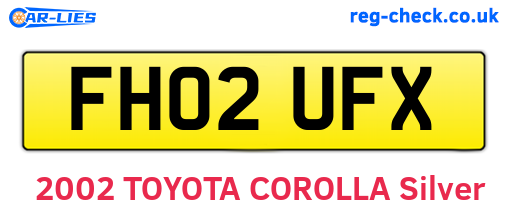FH02UFX are the vehicle registration plates.