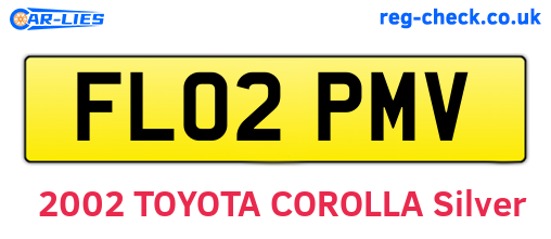 FL02PMV are the vehicle registration plates.