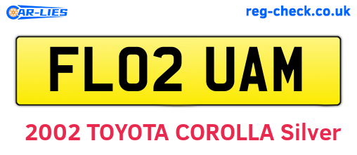 FL02UAM are the vehicle registration plates.