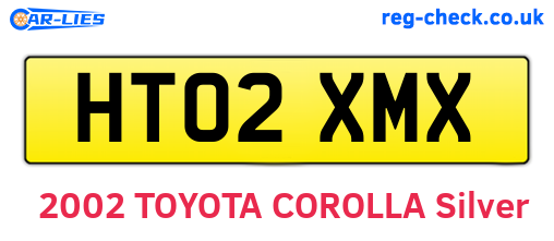 HT02XMX are the vehicle registration plates.