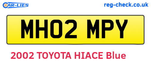 MH02MPY are the vehicle registration plates.
