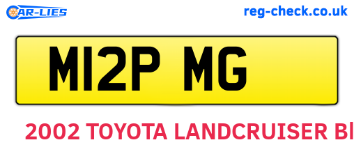 M12PMG are the vehicle registration plates.