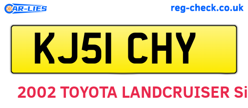 KJ51CHY are the vehicle registration plates.