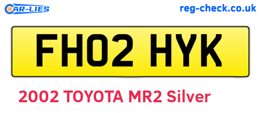 FH02HYK are the vehicle registration plates.