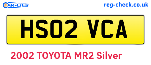 HS02VCA are the vehicle registration plates.