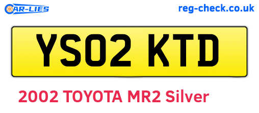 YS02KTD are the vehicle registration plates.