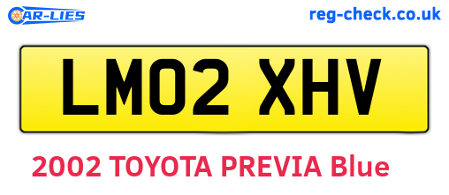 LM02XHV are the vehicle registration plates.