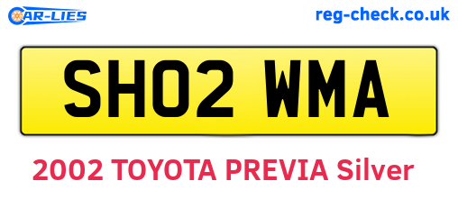 SH02WMA are the vehicle registration plates.