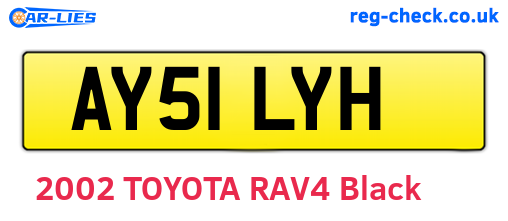 AY51LYH are the vehicle registration plates.
