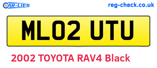 ML02UTU are the vehicle registration plates.