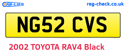 NG52CVS are the vehicle registration plates.