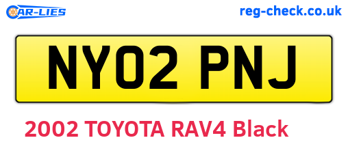 NY02PNJ are the vehicle registration plates.