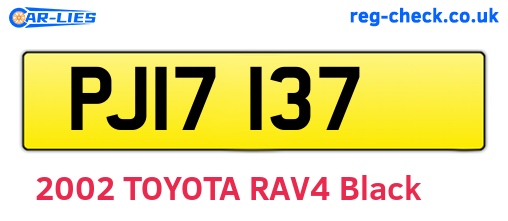 PJI7137 are the vehicle registration plates.