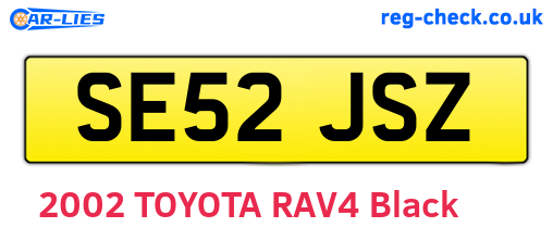 SE52JSZ are the vehicle registration plates.