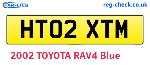 HT02XTM are the vehicle registration plates.