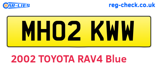 MH02KWW are the vehicle registration plates.