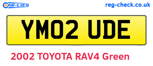 YM02UDE are the vehicle registration plates.