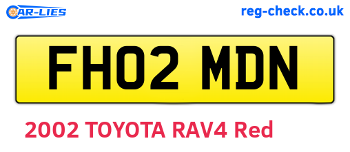 FH02MDN are the vehicle registration plates.