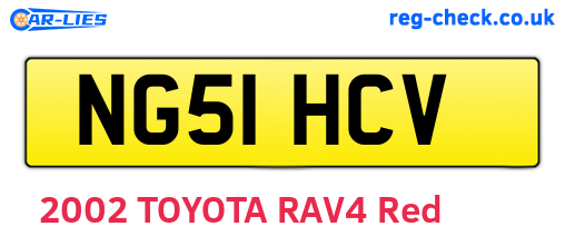 NG51HCV are the vehicle registration plates.