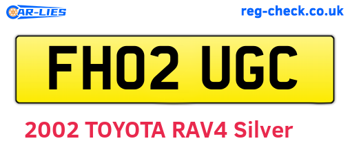 FH02UGC are the vehicle registration plates.