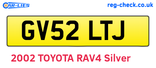 GV52LTJ are the vehicle registration plates.