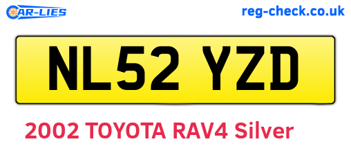 NL52YZD are the vehicle registration plates.