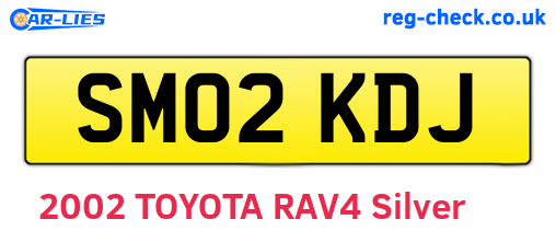 SM02KDJ are the vehicle registration plates.