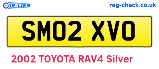 SM02XVO are the vehicle registration plates.