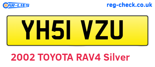 YH51VZU are the vehicle registration plates.
