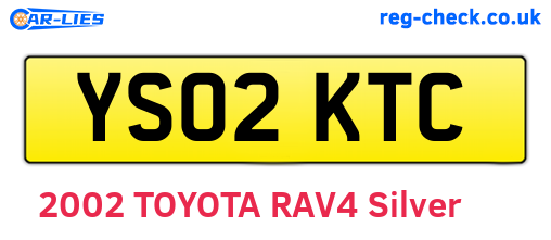 YS02KTC are the vehicle registration plates.