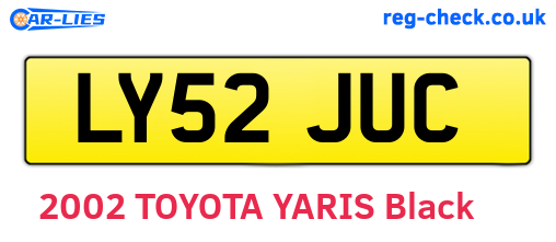 LY52JUC are the vehicle registration plates.